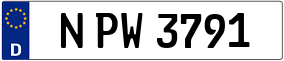 Trailer License Plate